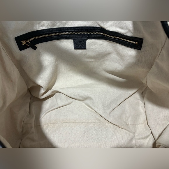 GUCCI Straw Large Soft Stirrup Shoulder Bag White, new without tags - Picture 13 of 15